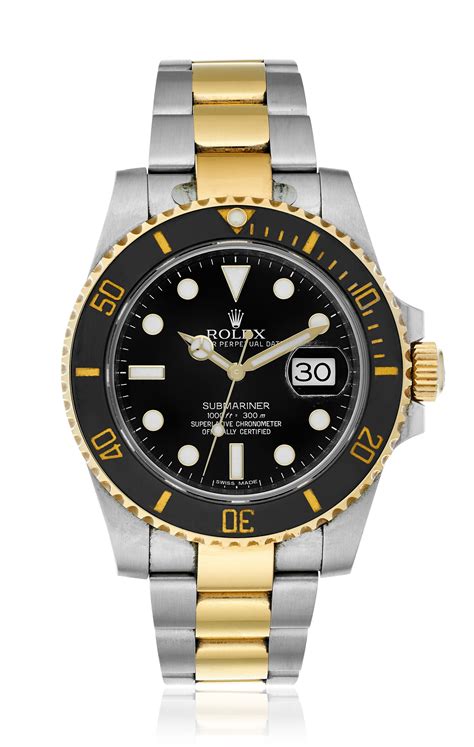 2010 rolex submariner two tone.